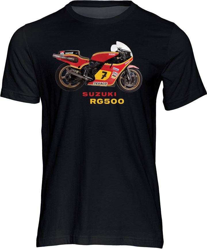 Suzuki RG500 T-shirt Black - click to enlarge