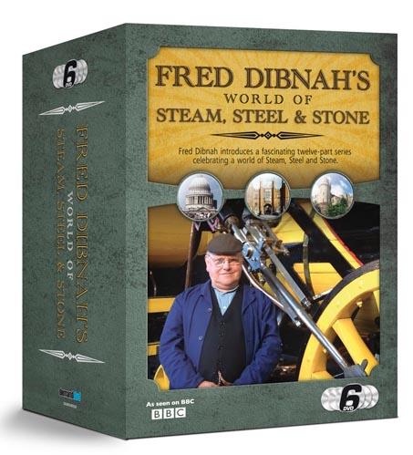 Fred Dibnah's World Of Steam, Steel & Stone 6 DVD Box Set 