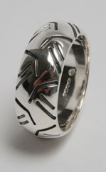 Silver Tyre Ring No 13