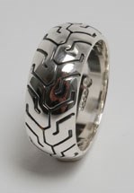 Silver Tyre Ring No 15