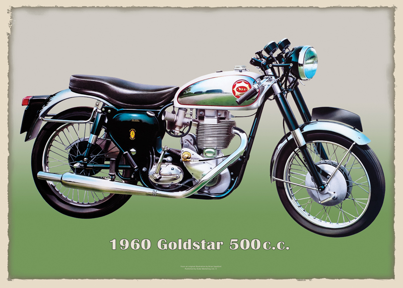 BSA Goldstar 500cc 1960 Metal Sign