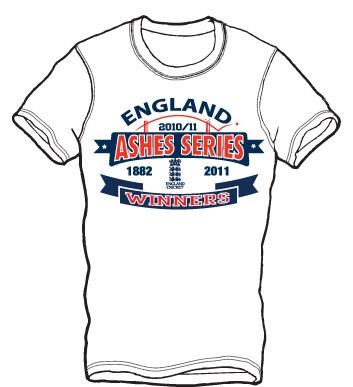 England Official Ashes Winners T-Shirt 2011