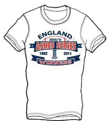 England Official Ashes Winners T-Shirt 2011 - click to enlarge