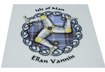 Isle of Man Tartan Sticker (inside) 