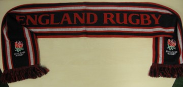 England Rugby Jacquard Scarf - click to enlarge