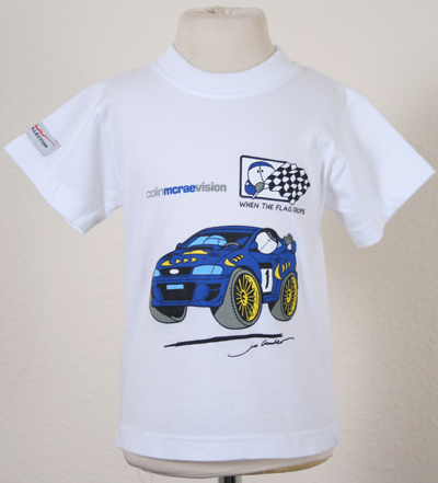 Colin McRae Childs T Shirt Blue Car