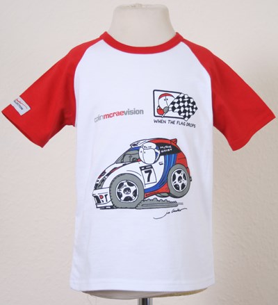 Colin Mcrae Childs T Shirt White/Red - click to enlarge