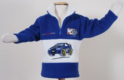 Childs Colin McRae Fleece Blue - click to enlarge