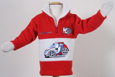 Childs Colin McRae Fleece Red - click to enlarge