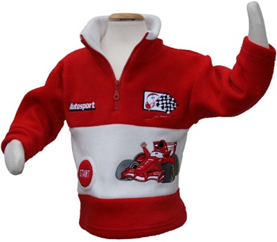 Childs F1 Fleece Red - click to enlarge