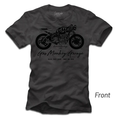 Gas Monkey Motorcycle T-Shirt, Grey - click to enlarge