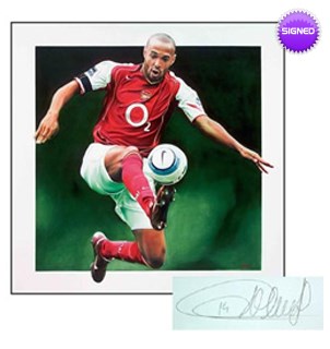 ARSENAL - THIERRY HENRY (LIMITED EDITION SIGNED PRINT)
