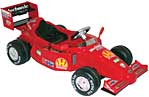 Red Electric F1 Car
