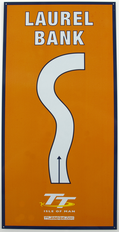 Laurel Bank Replica TT Corner Sign