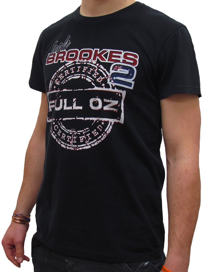 Josh Brookes Full Oz T Shirt Black - click to enlarge