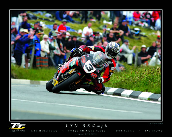 Official TT Print - John McGuinness 130mph Lap in 2007
