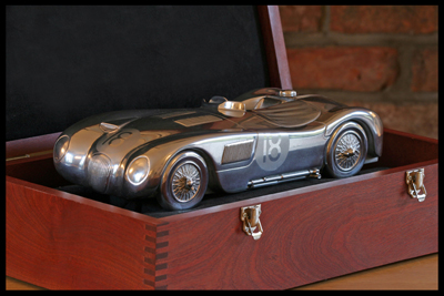 Duncan Hamilton No.18 C Type Jaguar Sculpture 