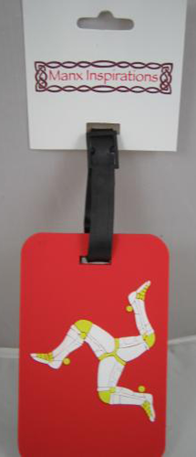Manx Flag Luggage Label