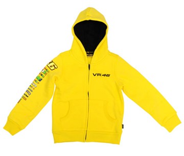 Doctor Logos Childs Zip Hoodie Yellow - click to enlarge