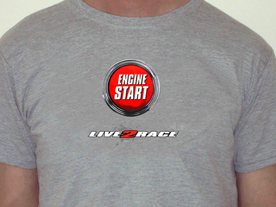 Engine Start T Shirt Grey