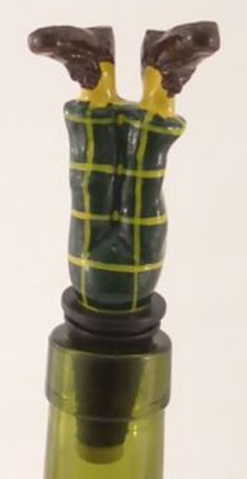 Golfer Legs Bottle Stopper  - click to enlarge