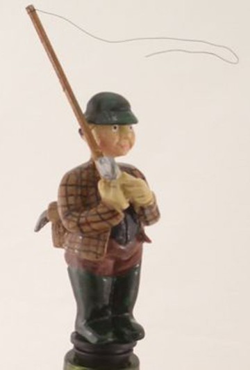Fly Fisherman Bottle Stopper  - click to enlarge