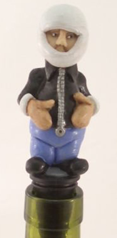 Motorcyclist Bottle Stopper 