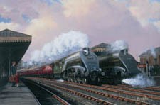 Limited Edition Signed Print A4s At York Station - click to enlarge