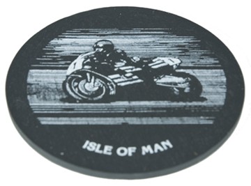 Bike Slate Coaster Small - click to enlarge