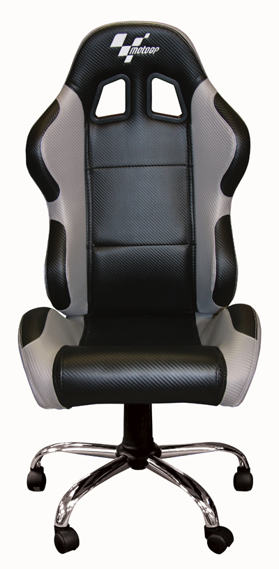MotoGP Rider Chair Black/Grey/Carbon Effect