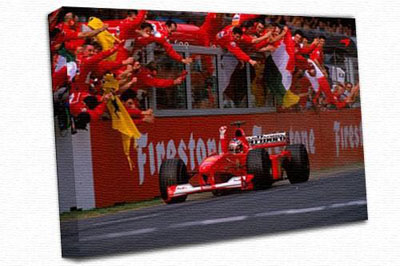 Michael Schumacher A0 Canvas Print