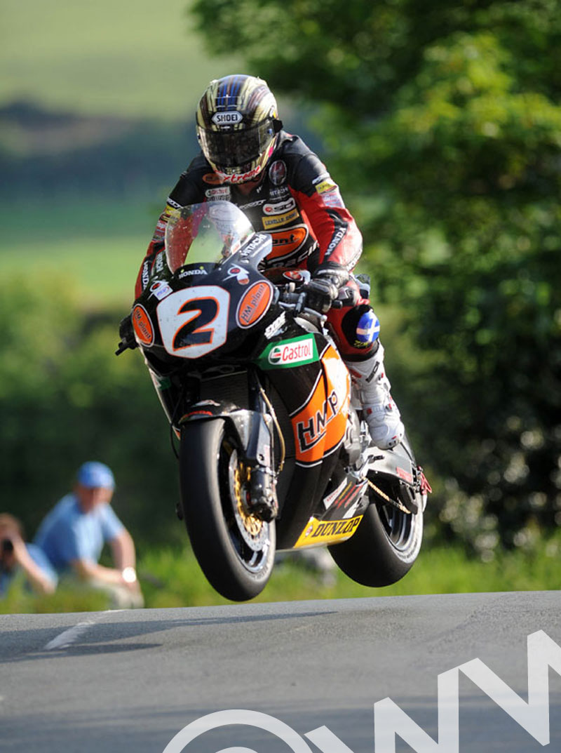 John McGuinness Ballaugh Superbike Practice TT 2009 