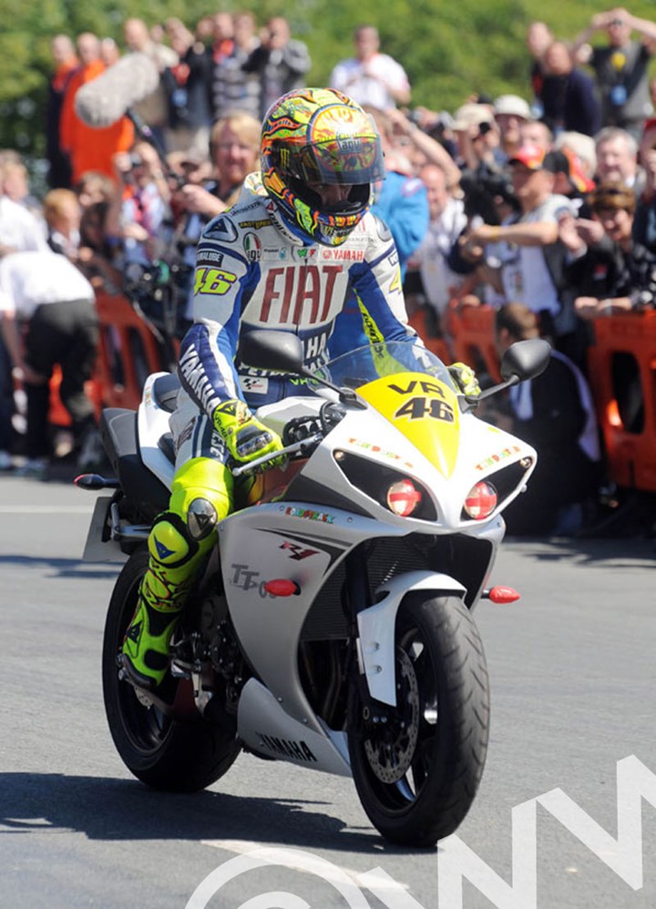 Rossi TT 2009 parade lap  - click to enlarge
