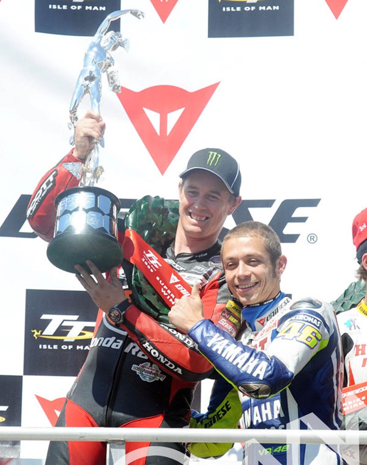 Rossi & McGuinness TT2009 Superbike Trophy  - click to enlarge