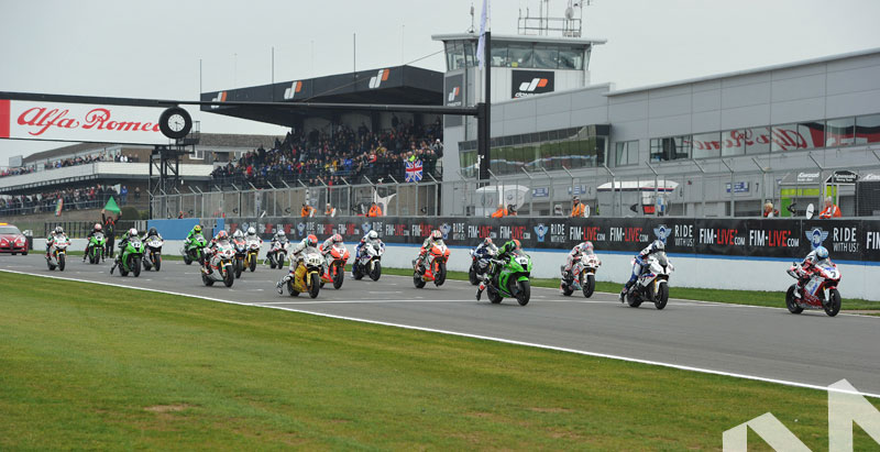 WSB Race 2 Start Donington 2011