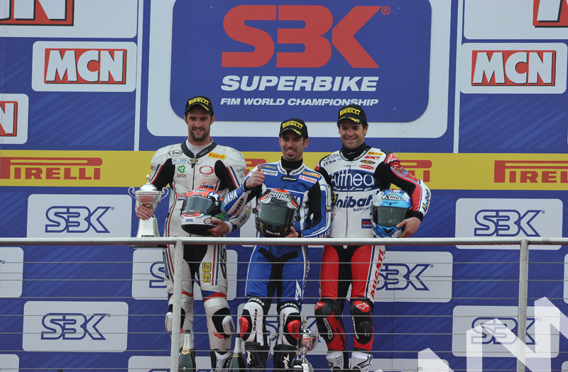 WSB Race1 Podium Donington 2011