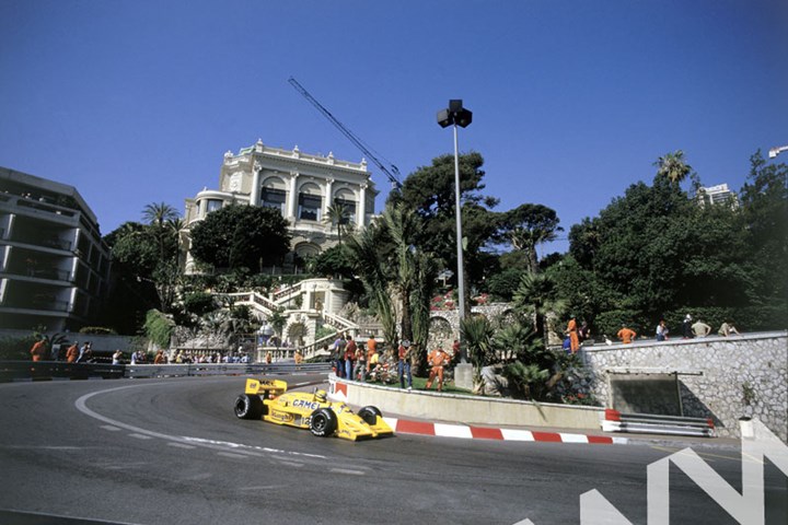 Ayrton Senna (Lotus 99T Honda) 1st position Monaco 1987 - click to enlarge