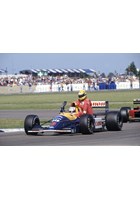 Senna hitches a lift with Mansell 1991 British GP 