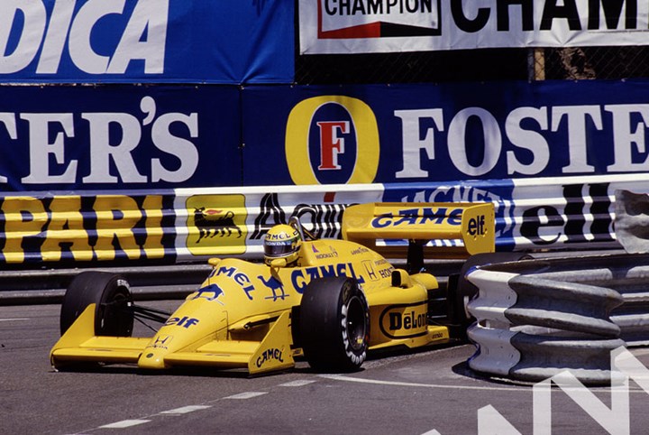Ayrton Senna (Lotus 99T Honda) Monaco 1987 - click to enlarge