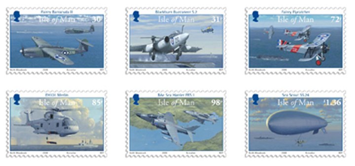 100 Years of Naval Avaition Stamps Mint CTO Set