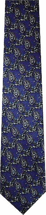 Blue Motorcyle Tie
