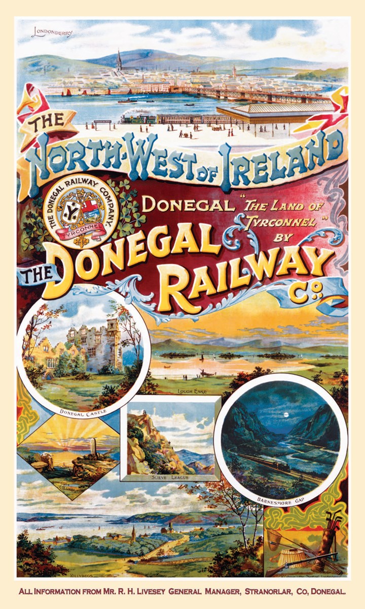 The Donegal Railway Co.Metal Sign - click to enlarge