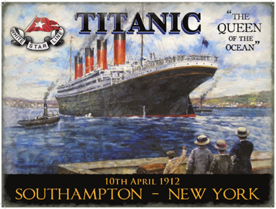 Titanic (tugs) Metal Sign