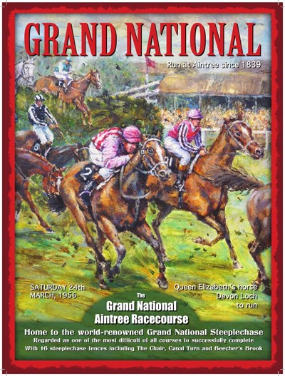 Grand National Metal Sign - click to enlarge