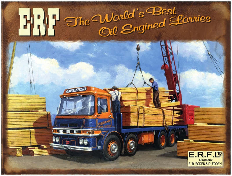 E.R.F Metal Sign