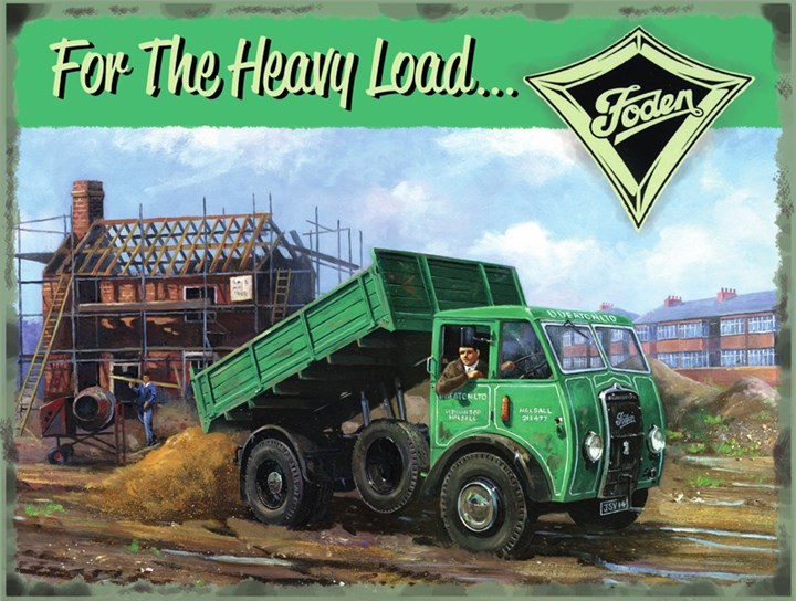 Foden Heavy Load Metal Sign - click to enlarge