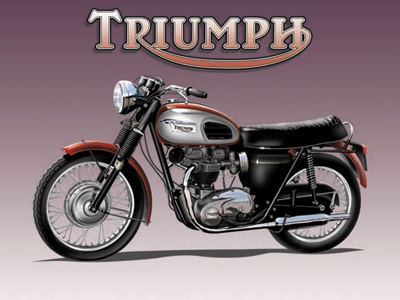 Triumph Metal Sign