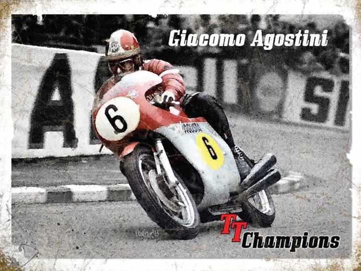 Giacomo Agostini Metal Sign - click to enlarge