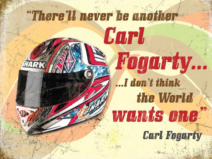 Carl Fogarty Metal Sign - click to enlarge
