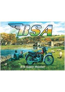 BSA A10 Super Rocket Metal Sign